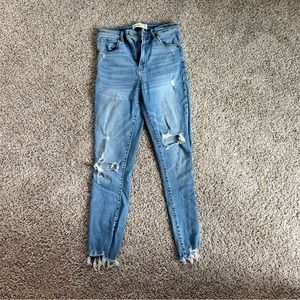 Abercrombie high rise super skinny ankle jean size 26